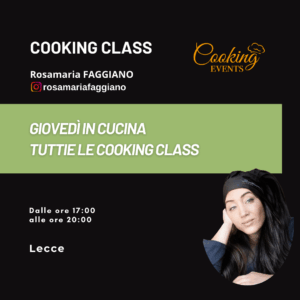 GIOVED&igrave; IN CUCINA - Rosamaria Faggiano -TUTTE LE COOKING