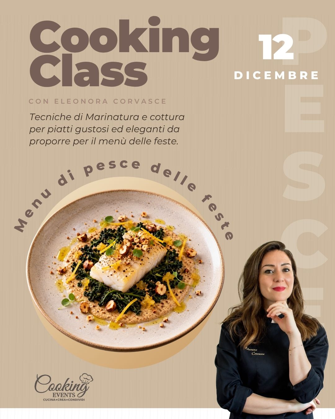 Masterclass Menù di pesce delle feste - Eleonora Corvasce - 12 Dicembre
